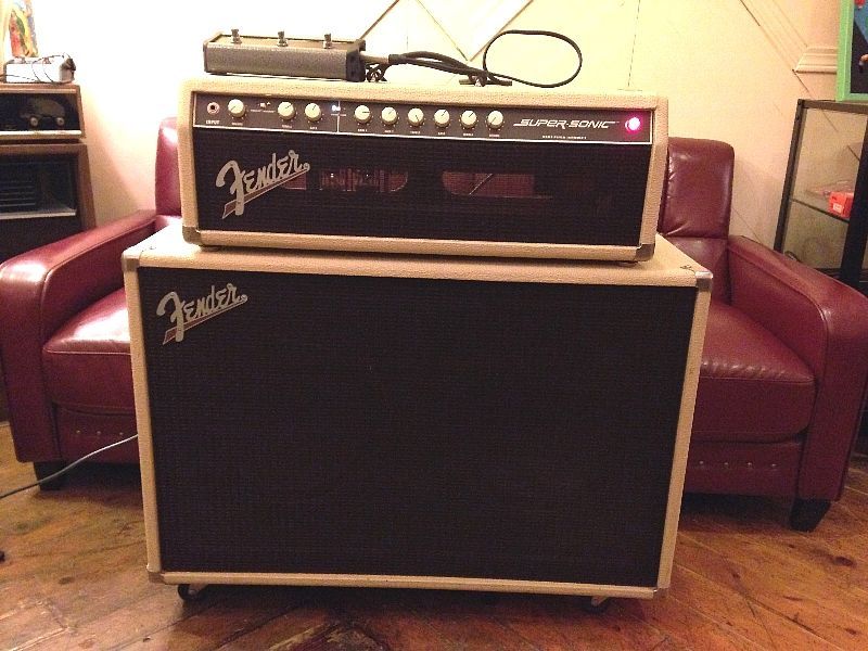 Fender USA Super-Sonic 60 Head + Cabinet 212 Enclosure Blonde - KATANA  GUITARS